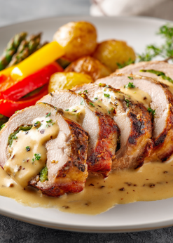 stuffed pork loin with potatoes cff53565